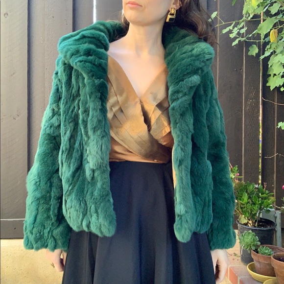 Vintage Jackets & Coats Vintage Evergreen Rabbit Fur Jacket Poshmark